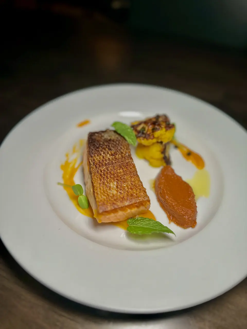 Pan-seared trout
